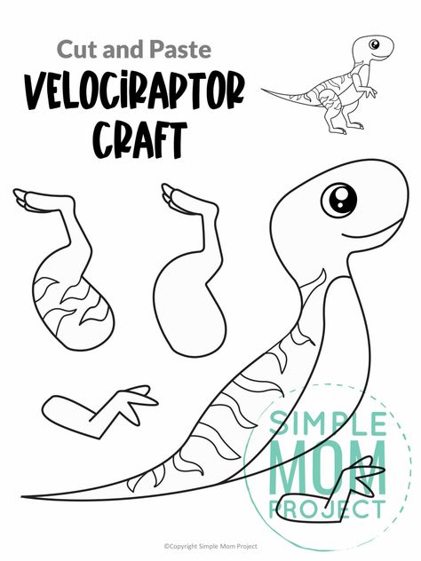 Does your preschooler love Jurassic park crafts? What about dinosaur puzzles? Look no further because this fun velociraptor craft is perfect for your little one! With the free printable velociraptor template, your kids can build their very own dinosaur friend. Click now to download and print the free velociraptor dinosaur template today! Pteradactyl Crafts, Triceratops Craft, Dinosaur Crafts For Kids, Homeschooling Lessons, Build A Dinosaur, Dinosaur Template, Dinosaur Craft, Animal Habitat, Free Printable Crafts