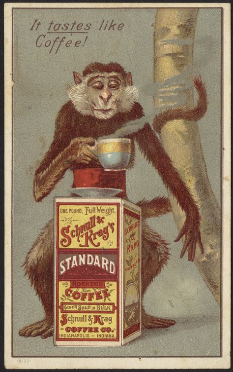 Más tamaños | It taste like coffee! Schnull & Kreg's Standard Roasted Coffee [front] | Flickr: ¡Intercambio de fotos! Vintage Coffee Poster, Waterslide Images, Coffee Advertising, Japan Illustration, Coffee Decor Kitchen, Pub Decor, Edvard Munch, Coffee Poster, Vintage Tin Signs