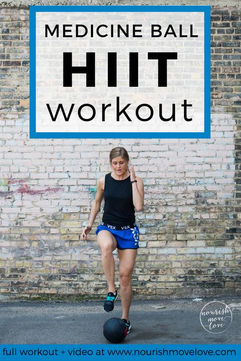 Medicine Ball HIIT Workout | 30 minute workout | HIIT workouts | HIIT workouts at home | medicine ball | total body workout || Nourish Move Love #hiit #workout #fitness Hiit Circuit Workout, 30 Minute Workout Video, Weight Circuit, Body Weight Circuit, Hit Workout, Workouts Hiit, 20 Minute Hiit Workout, Kettle Ball, Body Weight Workout