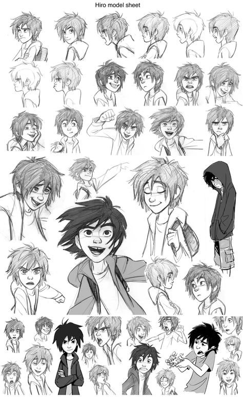 ✍🏻 Dibujar con dos manos Disney Character Sheets Concept Art, Character Expressions Male, Drawing Like Disney, Jin Kim Expressions, Concept Art Examples, Disney Style Drawing Male, Disney Art Reference, Disney Character Expression Sheet, Disney Emotions Character Design