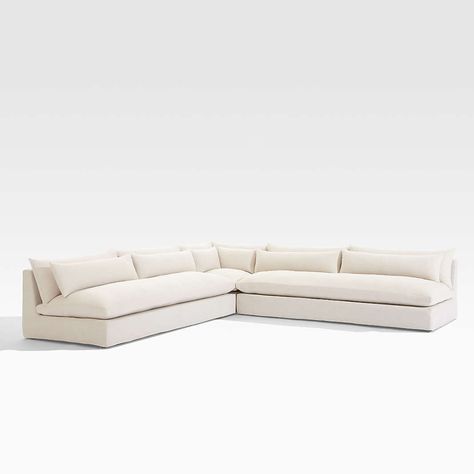 Now Trending for Outdoor Patio: Furniture & Decor | Crate & Barrel Outdoor Patio Sectional, White Slipcovers, Outdoor Sectional Furniture, Patio Couch, Upholstery Cushions, Sofa Review, Outdoor Couch, Patio Sectional, Sofa Online