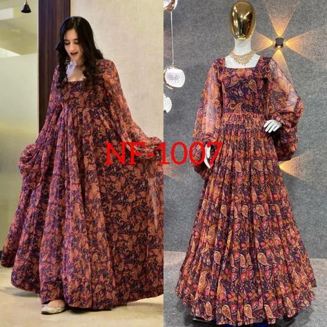 Party Wear Gown, Cotton Gowns, Frock Fashion, Polka Dot Maxi Dresses, Printed Gowns, Designer Dresses Casual, Stylish Dress Book, Frock Design, Designs For Dresses