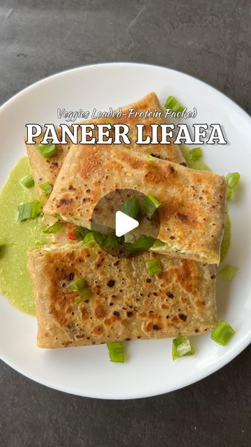 Atithi Sarwade on Instagram: "Paneer Lifafa🤤
SHARE & SAVE💕
.
Follow @bank_of_delish_ for more recipes 💁🏻‍♀️
Try it and let me know🫶🏻
.
.
Ingredients:
Paneer Dip:
1/4 Cup Coriander leaves 🍃 
1/4 Cup Mint leaves 🌱
7-8 Garlic Cloves🧄
3-4 Green Chillies 🌶️ 
30 gms Paneer 
Salt as per taste 🧂 
1/2 Cup Water

Stuffing:
1 Cup Grated Paneer
1 Chopped Onion 🧅 
1 Cup Chopped Bell pepper🫑 
1/2 Cup Chopped Spring Onion
2-3 Green Chillies 🌶️ 
Some coriander leaves 🍃 
Salt as per taste 🧂 
1/2 tsp Pepper powder 

To make lifafa:
* Place a fresh/leftover roti, 1 tbsp Paneer Dip, a portion of paneer mixture, Drizzle some more paneer dip & a cheese slice (Optional) 
* Fold two opposite corners of the roti over the filling, overlapping them slightly as shown 
* Apply some oil & Cook until the Paneer Lifafa Recipe, Leftover Roti, Cheese Slice, Leftover Food, Roti Recipe, Paneer Recipes, Pepper Powder, Coriander Leaves, Leftovers Recipes