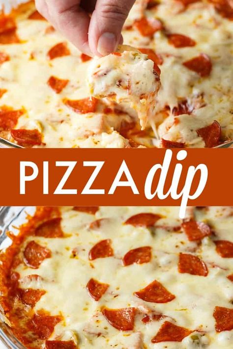 Pizza Dip - If you love pizza, you are going to LOVE this hot dip appetizer. Layers of cream cheese, pizza sauce, melty mozzarella cheese and your favorite pizza toppings make this dip a surefire hit. Appetizer Dips Hot, Pizza Dipping Sauce, Cream Cheese Pizza, Food Varieties, Pizza Dip Recipes, Dips Recipes, Thanksgiving Appetizer, Simply Stacie, Kid Meals