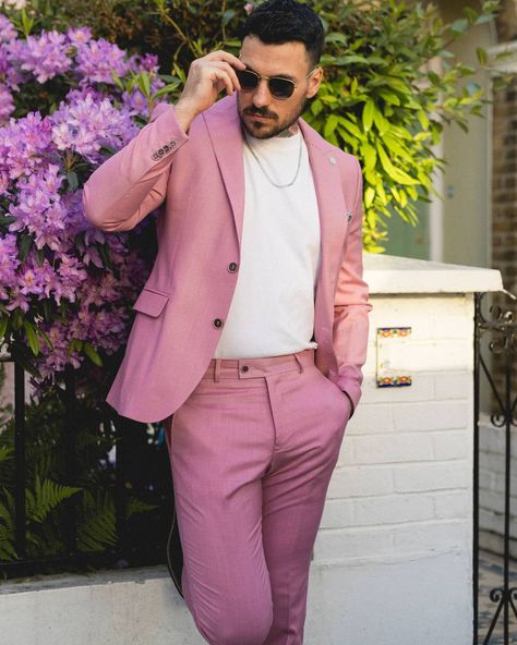 Pink Suit, July 3, Summer Suits, Be Bold, Wedding Suits, Mens Suits, Wedding Guest, Wedding Styles, This Summer