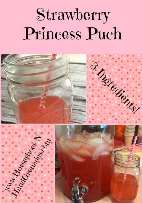 Strawberry Princess Punch Princess Party Punch Recipes, Princess Party Drinks, Princess Party Punch, Princess Punch Recipe, Princess Punch Recipe Kids, Alcoholic Drinks Punch, Strawberry Punch Recipes, Princess Punch, Princess Drinks