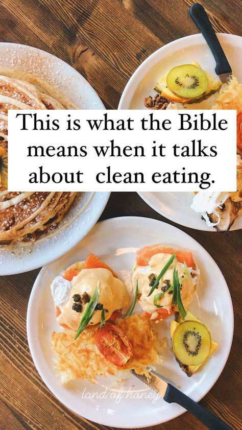 Biblical Diet Recipes, Biblically Clean Recipes, Biblically Clean Food, Healthy Eating Spiritual, Different Types Of Biblical Fasts, Eating Biblically Clean, Clean And Unclean Foods In The Bible, Clean Eating Aesthetic, Gods Food