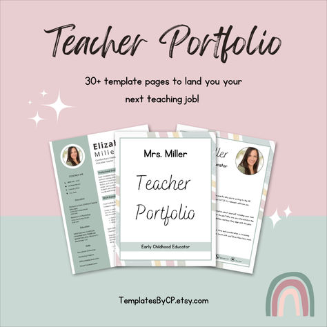 Thanks for the kind words! ★★★★★ "I loved this template so much! It was very helpful!" egjones2001 https://etsy.me/3SmkoM0 #etsy #teacherportfolio #cvtemplateteacher #teacherresume #teachercoverletter #prekteacher #teacherresources #educationportfolio #educationstudent #resumeteacher Teaching Practice Portfolio, Teaching Portfolio Cover, Teacher Portfolio Template, Elementary Teacher Resume, Resume Teacher, Teacher Portfolio, Teaching Portfolio, Teaching Resume, Special Needs Teacher