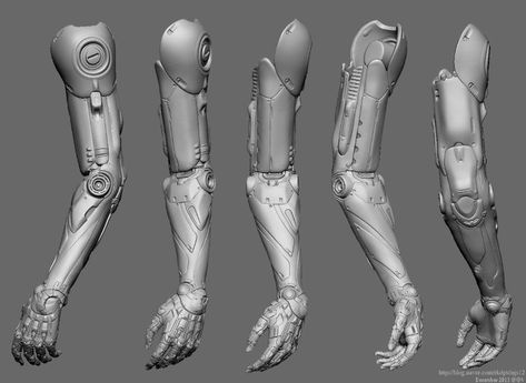 Sci Fi Armor, Optical Illusion Tattoo, Robot Hand, Mechanical Arm, Robot Parts, Biomechanical Tattoo, Digital Sculpture, Arte Robot, Gadgets Technology Awesome