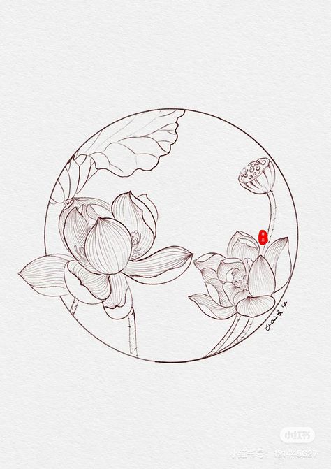 Lotus Flowers Sketch, Lotus Flower Drawing Design, Lotus Line Art, Lotus Flower Illustration, Lotus Embroidery, Lotus Artwork, Lotus Flower Drawing, Orchid Drawing, Lotus Motif