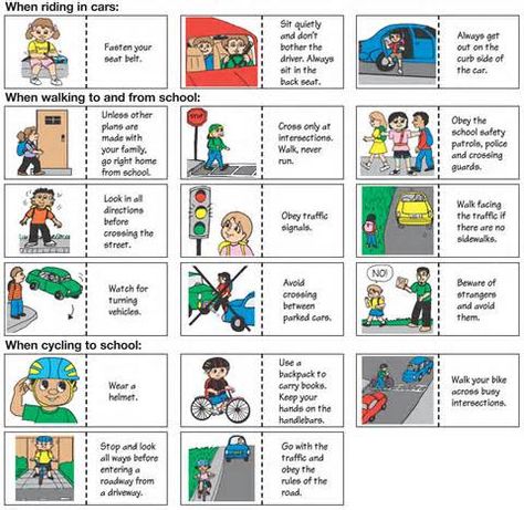 Kids Safety Poster, Traffic Rules For Kids, Road Safety Games, Safety Rules At Home, Safety Rules At School, Teaching Safety, Street Safety, Safety Rules For Kids, Safety Pictures