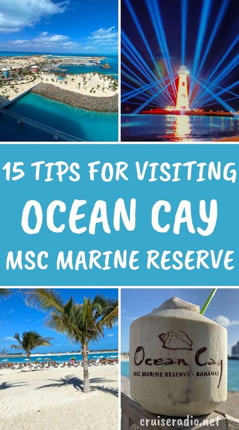 15 tips for visiting ocean cay msc marine reserve in bahamas Msc Ocean Cay, Msc Seaside Cruise, Msc Cruises Magnifica Tips, Msc Cruise Tips, Ocean Cay Msc Marine Reserve, Msc Cruises Seascape, Ocean Cay Bahamas, Msc Seashore Cruise, Msc Seashore