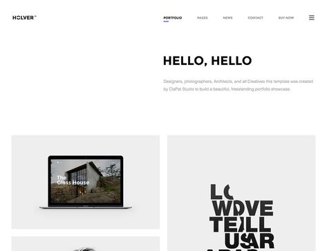 holver-minimal-portfolio-wordpress-theme Minimal Portfolio Website Design, Wordpress Portfolio Design, Modern Minimal Web Design, Free Portfolio Template, Wordpress Theme Free, Wordpress Portfolio, Wordpress Theme Portfolio, Minimal Portfolio, Wordpress Ecommerce Theme