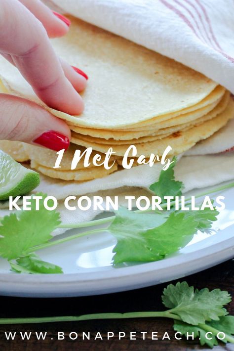 Keto Tortilla Recipe, Keto Tortilla, Keto Diet Side Effects, Taco Dinner, Keto Tortillas, Postre Keto, Mexican Dish, Corn Tortilla, Starting Keto Diet