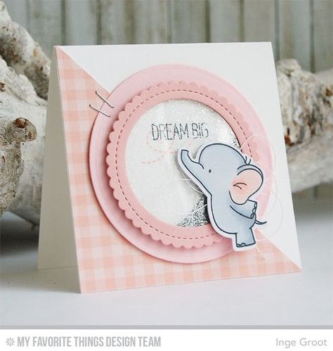 Adorable Elephants, Handmade Greeting Card Designs, Baby Cards Handmade, Mft Cards, Baby Shower Cards, Shaker Cards, Marianne Design, Handmade Birthday Cards, Card Sketches