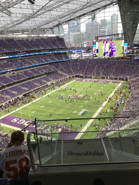 MN Vikings Professional Football game - US Bank Stadium - Minneapolis, MN #vikings #football #usbankstadium #minnesota Vanessa And Aiden, Aiden Graves, Vanessa Mazur, Nfl Football Stadium, Us Bank Stadium, Kandi Steiner, Read Aesthetic, Viking Aesthetic, Mn Vikings