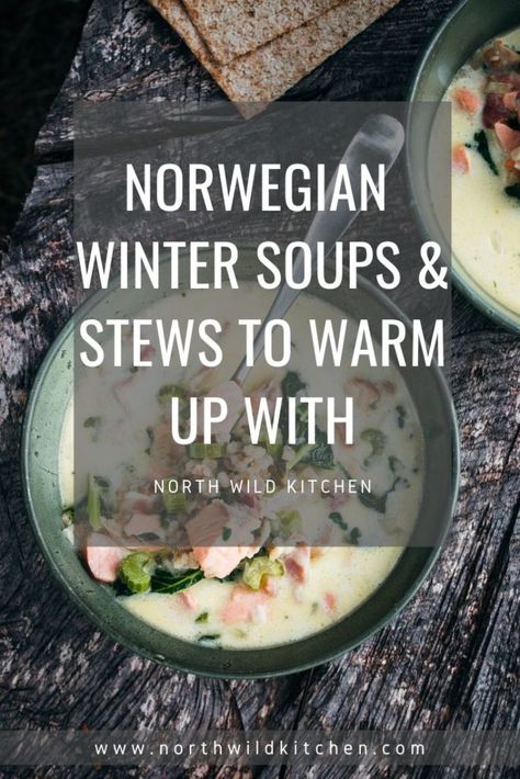 Norwegian Stew Recipes, Winter Stews Comfort Foods, Norwegian Cream Soup, Traditional Scandinavian Food, Norwegian Soup Recipes, Norwegian Fish Soup, Winter Stews And Soups, Soup Winter Recipes, Norwegian Dinner Recipes