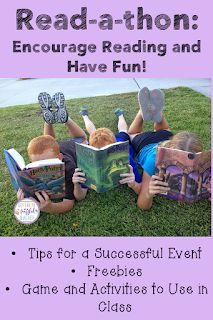 Fun Ways To Read In The Classroom, Read A Thon Ideas Classroom, Reading Days At School, School Readathon Ideas, Read A Thon Activities, School Wide Reading Activities, One Book One School Elementary, Reading Week Activities, Reading Week Ideas Activities