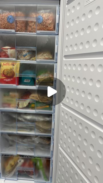 Freezer Organization Upright, Frozen Frozen, Costco Finds, Freezer Organization, Drawer Organization, Dried Shrimp, Frozen Foods, Upright Freezer, Hamilton Beach