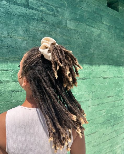 half up half down 💚 #texturetuesday 2 months away from being 3 years locced 🤭 . . . . . . follow @killinitkammy ✨ . . . . . . . . . . #locjourney #textureshot #locsrock #girlswithlocs #womenwithlocs #locqueen #loccommunity #loclivin #locgrowth #blondelocs #bleachedlocs #explorepage #naturalhaircommunity #locstyles Half Up Half Down Blonde, Micro Locs, Blonde Tips, Natural Hair Community, Loc Styles, Half Up Half Down, 2 Months, Half Up, Locs