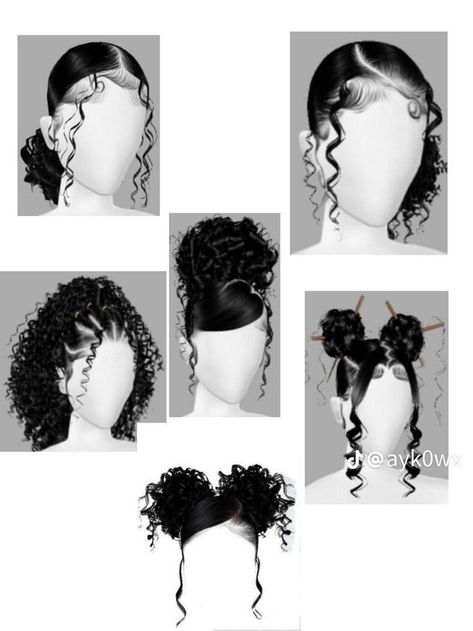 Quick Easy Hairstyles For Long Curly Hair, Hairstyles Easy Black Women, Natural Hairstyles For Long Hair, Quick Curly Hairstyles, Virtual Hairstyles, Cabello Afro Natural, Mixed Curly Hair, Sleek Ponytail Hairstyles, Inspo Hair