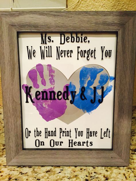 Babysitter daycare worker gift vinyl handprint art Gift For Daycare Provider Goodbye, Goodbye Gifts For Daycare Provider, Handprint Teacher Gifts, Infant Teacher Gifts, Handprint Gifts For Teachers, Baby Sitter Gift Ideas, Babysitter Appreciation Gifts, Babysitter Gifts Goodbye, Daycare Retirement Gift