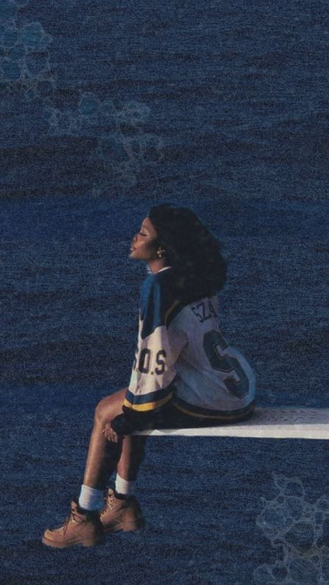 Sza SOS! #sza #sossza #sos #saturn #szaaestethic #szawallpaper #viral #vibes #blowup Sza Jersey Outfit, Sza Hallowen, Sza Photoshoot, Sza Aesthetic Wallpaper Blue, Sza Collage, Sza Sos Tour, Sza Collage Wallpaper, Sos Sza, Fairy Shoot