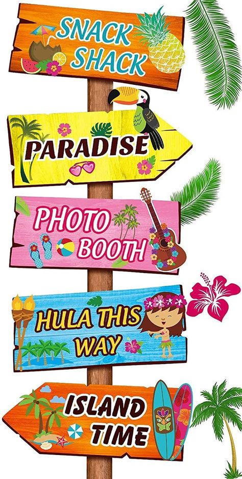 Luau Party Ideas, Hawaii Themed Party, Ebook Template Design, Luau Party Decorations, Aloha Party, Hawaiian Party Decorations, Hawaiian Summer, Luau Theme Party, Birthday Ideas For Her