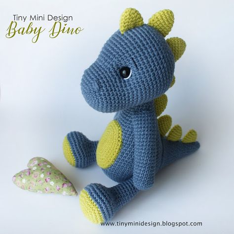 Crochet Dinosaur Pattern Free, Amigurumi Baba, Crochet Dinosaurs, Amigurumi Giraffe, Crochet Dinosaur Patterns, Crochet Dinosaur, Crochet Dragon, Baby Dino, Baby Dinosaurs