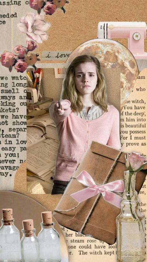 Pink Harry Potter Wallpaper, Emma Watson Wallpapers Aesthetic, Harry Potter Pink Aesthetic, Pink Harry Potter Aesthetic, Hermione Granger Aesthetic Wallpaper, Harry Potter Room Aesthetic, Pink Harry Potter, Hermione Granger Wallpaper, Hogwarts Hermione