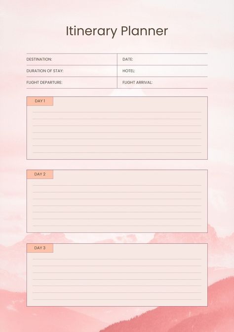 Trip Planner Template, Travel Itinerary Planner, Goal Setting Template, Itinerary Planner, Road Trip Planner, Minimalist Travel, Itinerary Template, Travel Itinerary Template, Abstract Minimalist