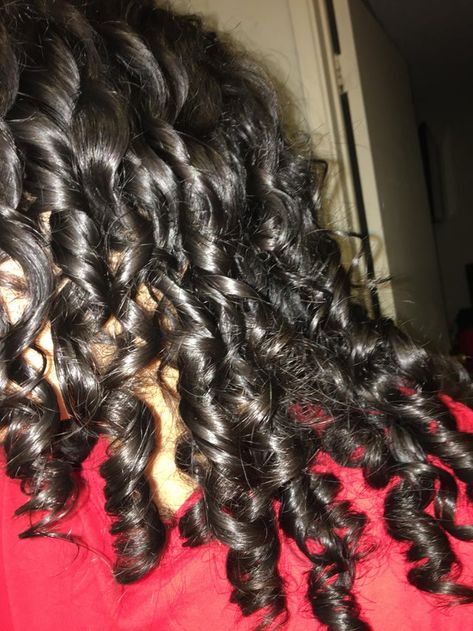 Tried finger coiling for the first time!!! - ThorGift.com - If you like it please buy some from ThorGift.com Finger Coiled Hair, Curly Hair Finger Coiling, Coil Curls, Curly Hair Coils, Finger Coiling, 3b Curls, 3a Hair, Long Natural Curly Hair, Finger Curls