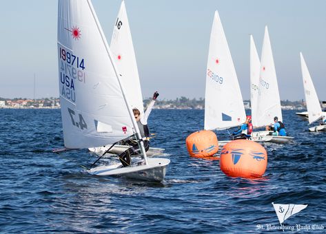 "Great weekend on the water at Laser 4.7 Nationals! Awesome job sailors!" @stpetersburgyachtclub #laser #sailing #regatta #stpetersburgyachtclub #laserperformance #sail #race #sailstpete #lasersailing Laser 4.7 Sailing, Laser Sailing, Sailing Regatta, Small Sailboats, Water Sport, Yacht Club, Sailboats, Texture Art, St Petersburg