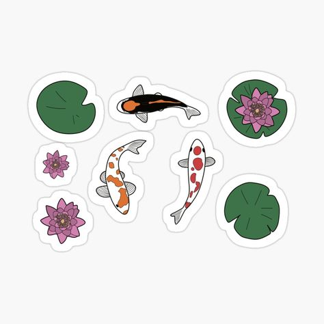 Koi Fish Sticker, Koi Sticker, Koi Fishes, Jw Convention Gifts, Convention Gifts, Japanese Koi, Sticker Cute, Your Mom, Koi Fish