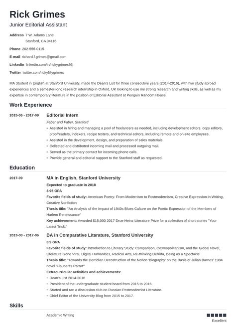 Graduate Student CV Example (Academic CV Template for Grads) Student Cv Examples, Basic Resume Format, Student Cv, Academic Cv, Cv Example, Cv Inspiration, Free Resume Template Download, Resume Objective Examples, Basic Resume