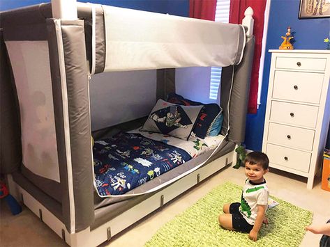 Toddler Bed Tent Boys, Safety Beds For Special Needs, Toddler Safe Bedroom, Special Needs Bed, Sleep Safe Bed, Sensory Bed, Sensory Bedroom, Enclosed Bed, Bed Tents