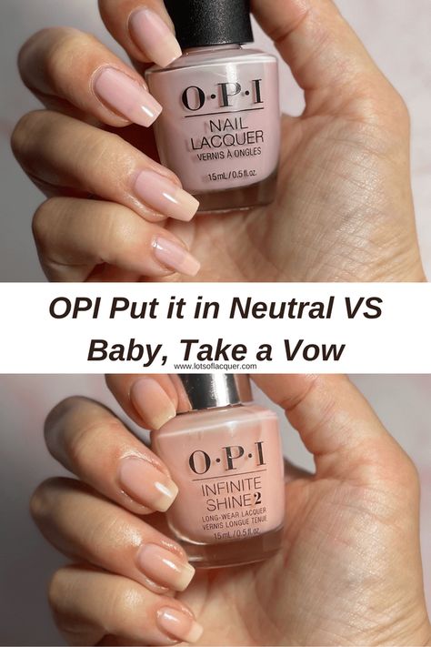 Opi Sheer Pink, Opi Baby Take A Vow, Pinterest Edit, Bossy Nails, Neutral Polish, Opi Nail Polish Colors, Neutral Nail Polish, Opi Nail Colors, Vintage Nails