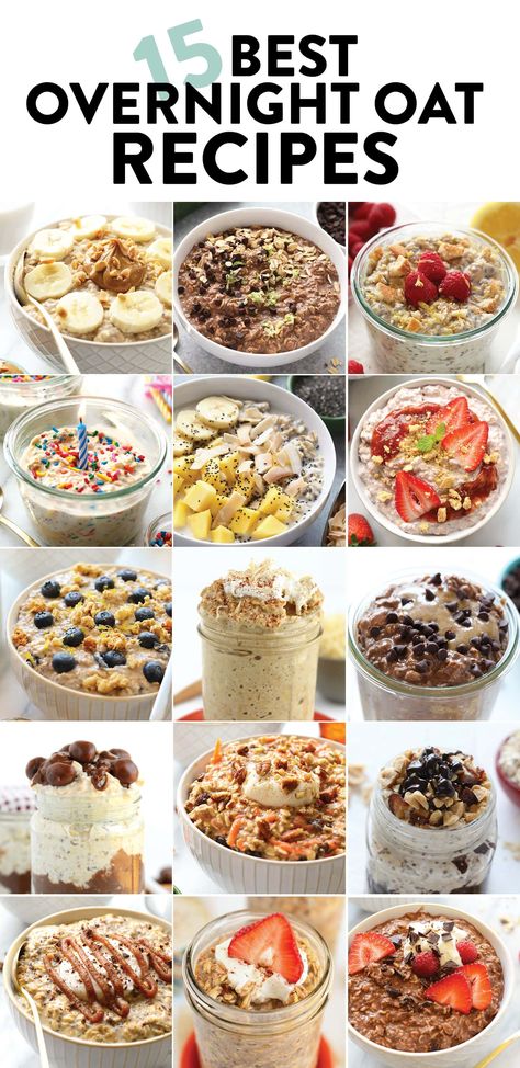 Recipes Overnight Oats, Smoothie Oatmeal, Toast Photography, Overnight Oat Recipes, Sandwiches Breakfast, Photography Breakfast, Oatmeal Healthy, Best Overnight Oats Recipe, Quest Bars