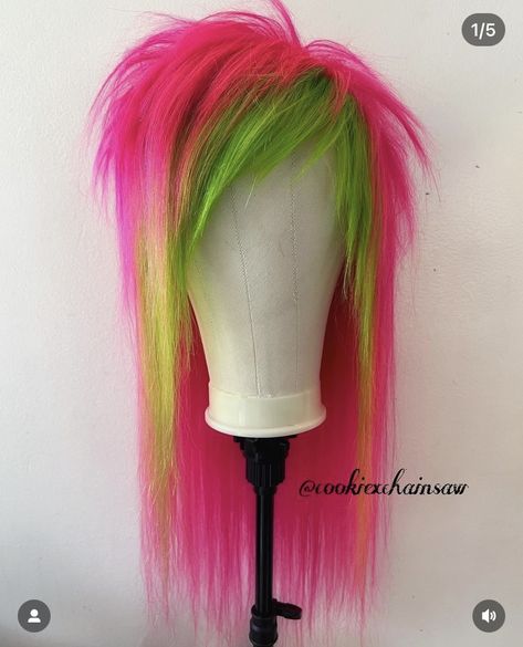 Scene Wig, Emo Scene Hair, Wig Shop, Scene Outfits, Hair Inspiration Short, Emo Hair, Scene Fashion, Custom Wigs, Scene Hair