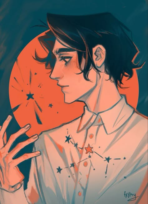 A Drawing, A Man, Stars, Instagram, Art