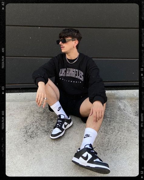 Nike Dunks Outfit Men, Nike Dunk Low Outfit Men, Nike Dunk Outfit, Nike Dunks Outfit, Panda Outfit, Dunk Outfit, Panda Dunks, Dunks Outfit, Spiritual Fashion