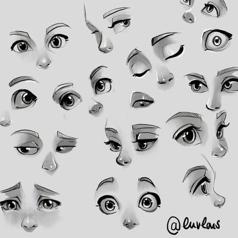 different types of cartoon eyes, cartoon eyes drawing, black pencil sketches on white background Different Eyes, Eye Expressions, Cartoon Eyes Drawing, Couple Drawing, Eye Drawing Tutorials, Drawing Eyes, 얼굴 그리기, Cartoon Eyes, Drawing Faces