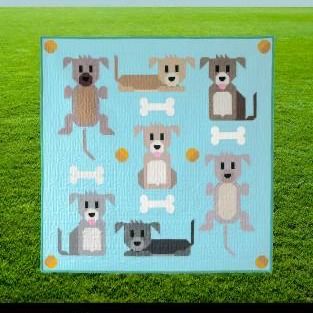 Now you've got your dog fabric, you must need a dog quilt! We have four gorgeous dog-themed quilt patterns in stock perfect for paying tribute to your four-legged friends and fur babies! 'Dog Pile' by Pen & Paper Patterns, 'Dog Park' quilt by Elizabeth Hartman, 'Tail Wags A Puppy Quilt' by Art East Quilting Company and 'Woof!' quilt pattern by Means & Me! 10% off all these patterns, cross stitch patterns and more in our doggy-themed collection this week only! Discount applied at checkout. S... Puppy Quilt, Animal Quilt Blocks, Fun Exercises, Dog Quilts, Book Quilt, Patchwork Quilting, Dog Themed, The Bone, Pen And Paper