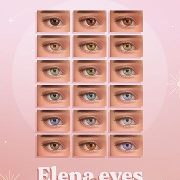 Elena eyes ~ contacts & defaults | Miiko on Patreon Sims 4 Cc Eye Recolor, Sims 4 Cc More Eye Colors, Sims 4 Eye Color Patreon, Ts4 Cc Default Eyes, Sims 4 Cc Eyecolor Patreon, Sims 4 Cc Eyes Color Maxis Match, The Sims 4 Non Default Eyes, Sims 4 Eye Color Default, Sims 4 Eyes Realistic