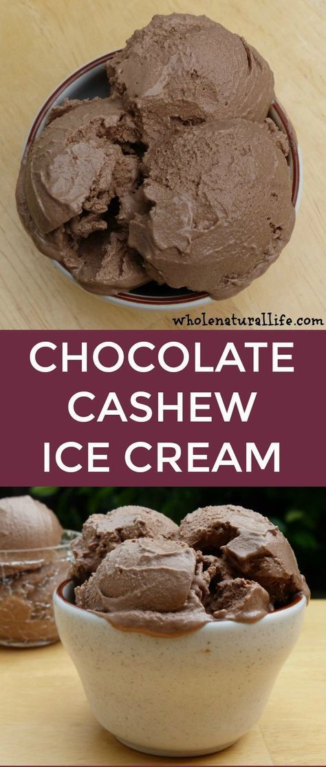 Cashew ice cream | Dairy-free ice cream  Replace honey for keto Cashew Milk Ice Cream, Ice Cream Healthy, Cashew Ice Cream, Chocolate Cashew, Paleo Ice Cream, Easy Ice Cream Recipe, Dairy Free Ice Cream, Milk Ice Cream, Easy Ice Cream