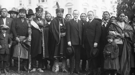 Osage Indians in Washington D.C., with President Coolidge. (Credit: Bettmann / Getty Images) Osage Tribe, Osage Nation, Killers Of The Flower Moon, Lost City Of Z, Big Wolf, Flower Moon, Moon Images, Form Of Government, Us Government