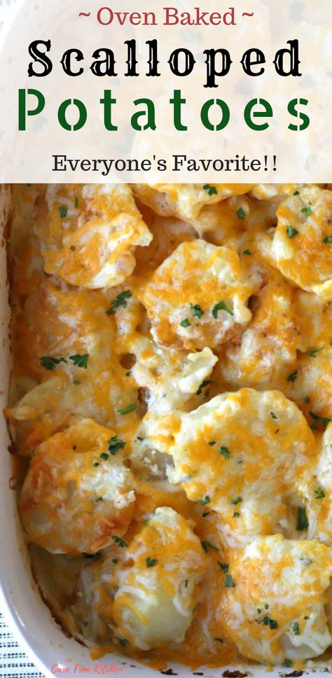 This is the best scalloped potato recipe! This extra creamy, Cheesy Scalloped Potatoes recipe is a family favorite! It's the perfect homemade scalloped potatoes recipe for Easter, Christmas or any family dinner. #sidedish #scallopedpotatoes #cheesypotatoes #potatoes #side #potatoecasserole #pottoesaugratin #cheesy #garlic #scalloped #potatoes #potato #thecarefreekitchen The Best Scalloped Potatoes, Baked Scalloped Potatoes, Russet Potato Recipes, Homemade Scalloped Potatoes, Cheesy Scalloped Potatoes Recipe, Best Scalloped Potatoes, Creamy Scalloped Potatoes, Cheesy Scalloped Potatoes, Scalloped Potatoes Easy