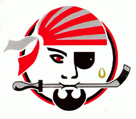 Portland Pirates hockey logo from 1994-95 at Hockeydb.com Hockey Logos, Hockey Teams, Portland, Hockey, Disney Characters, ? Logo, Fictional Characters