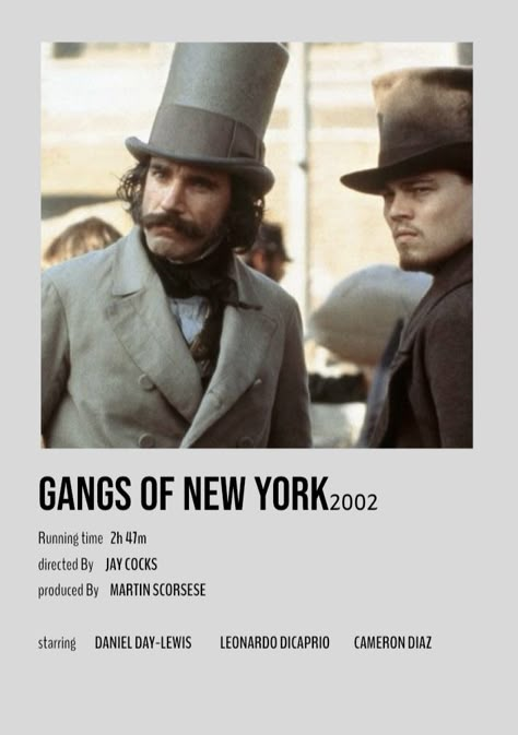 Gangs Of New York Poster, New York Movie, Gangs Of New York, Movie Card, New Movies To Watch, Girly Movies, Great Movies To Watch, Cinema Movies, Movie Posters Minimalist