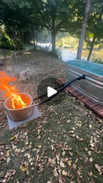 FireTubs Australia on Instagram: "🔥Wood Fired HotTubs..  Our 5ft ‘Cozy Chatter’ is the perfect sizing for two to spend an evening away from phones & Netflix to connect the good old fashion way- in conversation, next to a fire & under the stars over a few cheeky cold ones🍷  Easy to assemble & ready for memorable nights; each FireTub arrives with everything required to get going- all that’s required on your part is to add the final few ingredients of wood, water & fire 🪵💦🔥   📸 | @lazydazeriverretreat  . . . #HottubsDoneDifferent . #firetub #outdoorbath #outdoorfire #firetubs #firecoil #minimalistbath #stocktank #stocktub #offgrid #offgridliving #offgridlifestyle #offgridbathroom #outdoors #outdoortub #outdoorhottub #outdoorhottubs #outdoorlife #steelbath #steeltub #metalbath #metaltub Wood Fired Hot Tub Diy, Off Grid Bathroom, Barndo Ideas, Hot Tub Swim Spa, Diy Hot Tub, Outdoor Bathtub, Metal Tub, Outdoor Tub, Steel Bath